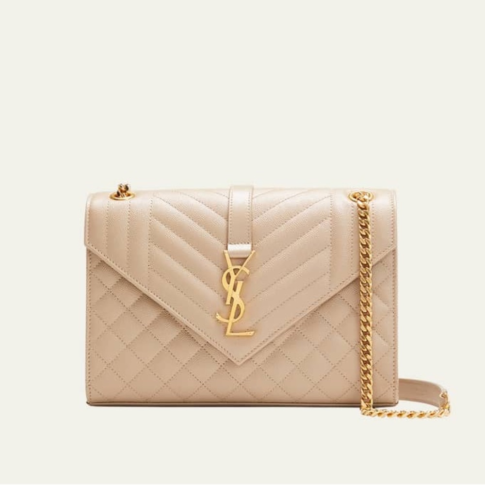 YSL Medium Envelope Chain Shoulder Bag
